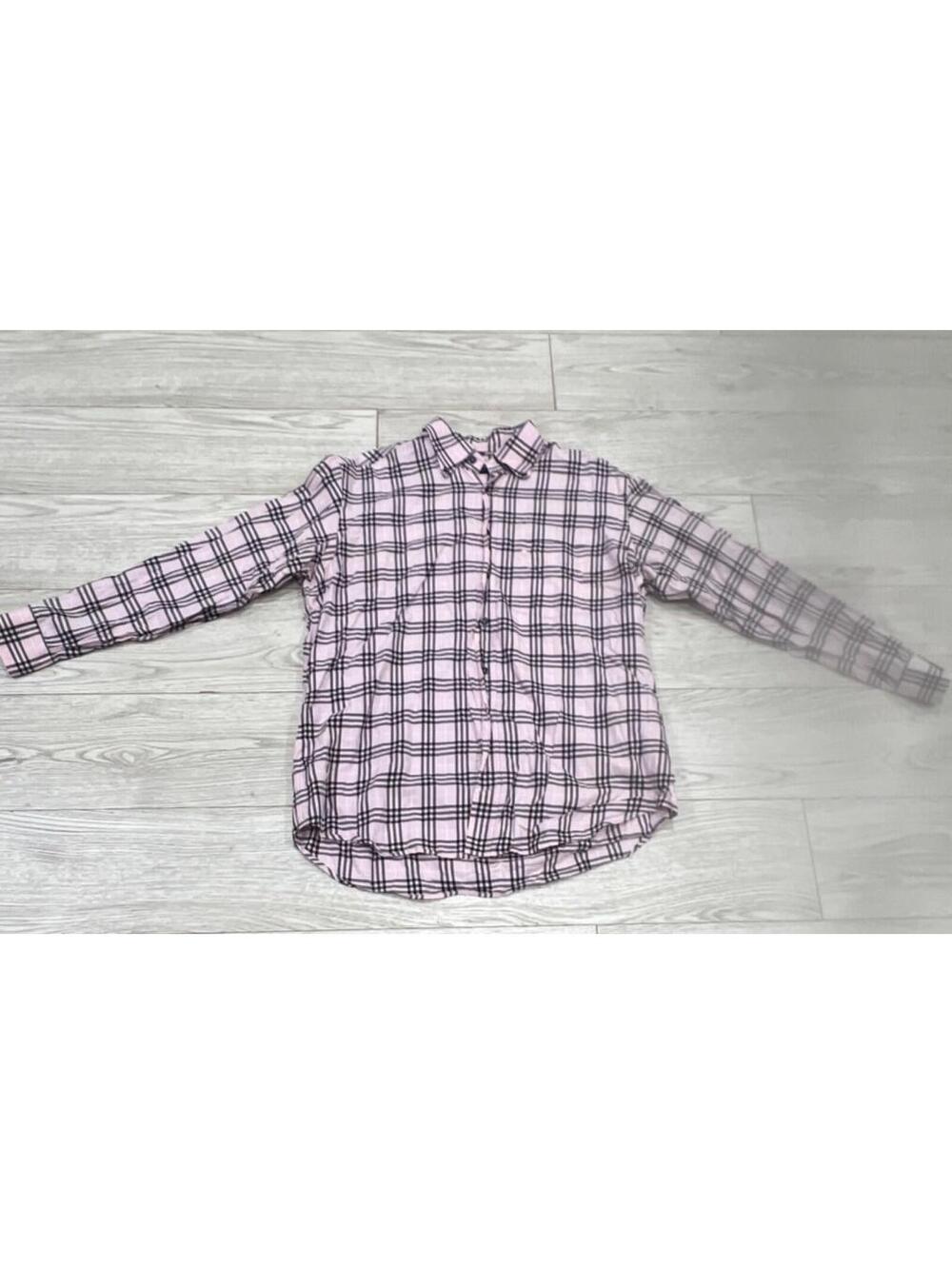 Burberry Men's Pink Plaid Cotton Dress Shirt L (EST.) $395